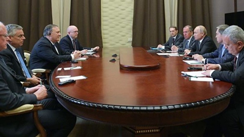 Госдеп положительно оценил переговоры Путина и Помпео