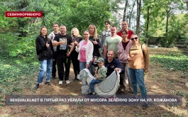 Активисты проекта Sevsvalki.net в пятый раз убрали от мусора зелёную зону на улице Кожанова